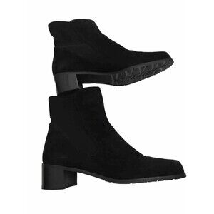 Stuart Weitzman Women’s  Suede Booties Black Color Size 8.5  S5135 120 H/20